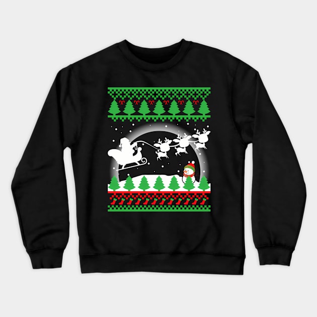 Santa Claus Santa Reindeer Crewneck Sweatshirt by klei-nhanss